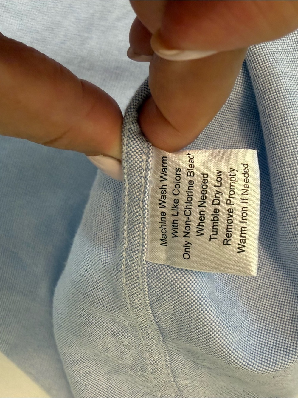 JoS. A. Bank Tailored Fit Oxford Button-Down Shirt Blue XXL - Picture 8 of 12